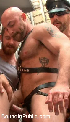 Kink Men 'Pissed off landlord gangfucked into submission by horny party goers' starring Leon Fox (Photo 3)