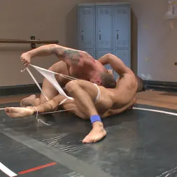 Logan Blake in 'Kink Men' Top Cock: Muscled gods oil up their ripped bodies and fight to fuck! (Thumbnail 1)