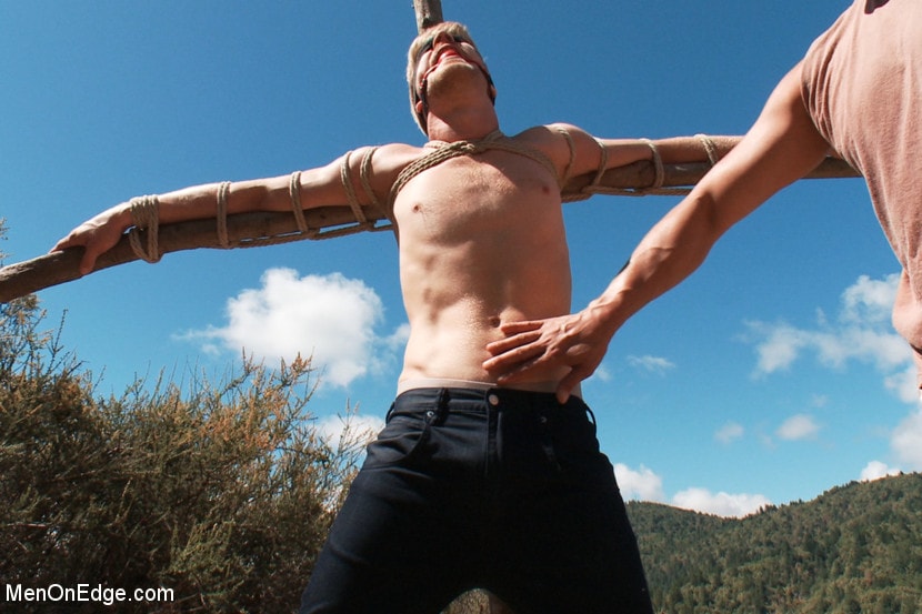 Kink Men 'Captured and edged in the deep woods' starring Logan Stevens (Photo 1)