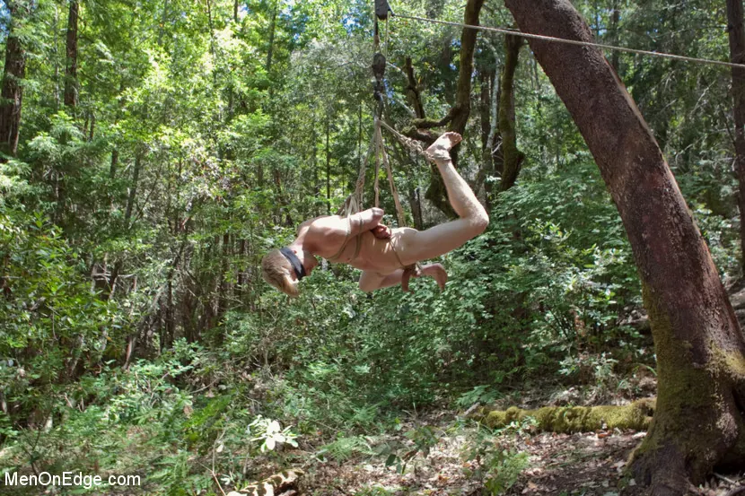 Kink Men 'Captured and edged in the deep woods' starring Logan Stevens (Photo 6)