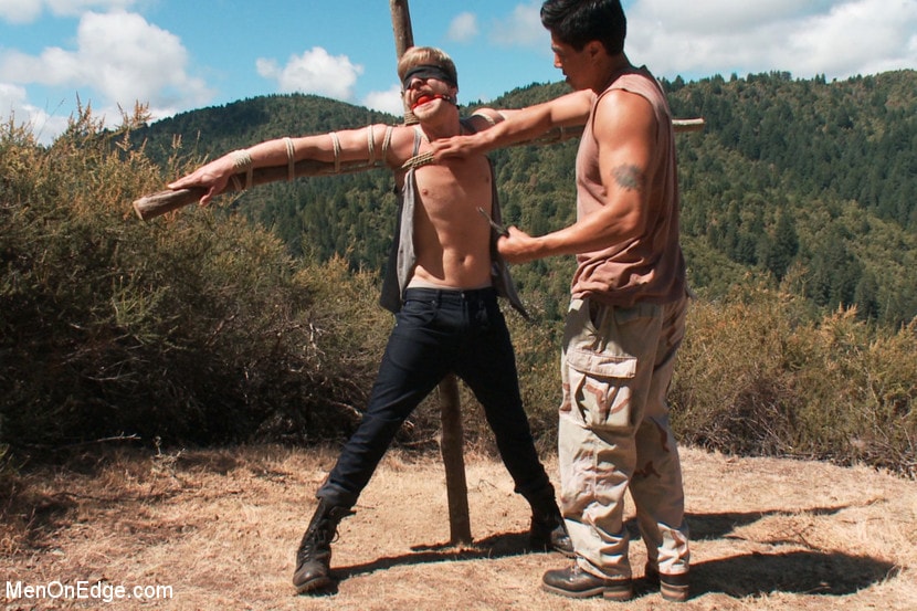 Kink Men 'Captured and edged in the deep woods' starring Logan Stevens (Photo 11)