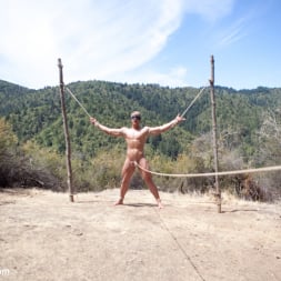 Logan Vaughn in 'Kink Men' Captured straight jock gets his tight ass violated in the deep woods (Thumbnail 6)