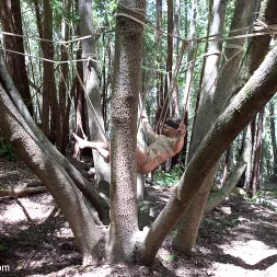 Logan Vaughn in 'Kink Men' Captured straight jock gets his tight ass violated in the deep woods (Thumbnail 7)