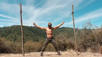 Logan Vaughn in 'Captured straight jock gets his tight ass violated in the deep woods'