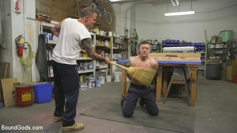 Kink Men 'Sadistic Parole Gives Creepy Coworker a Brutal Lesson' starring Max Cameron (Photo 1)