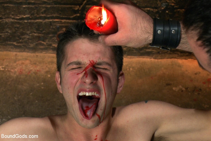 Kink Men '19 year old boy gets his BDSM cherry popped by Spencer Reed' starring Max Gunnar (Photo 8)