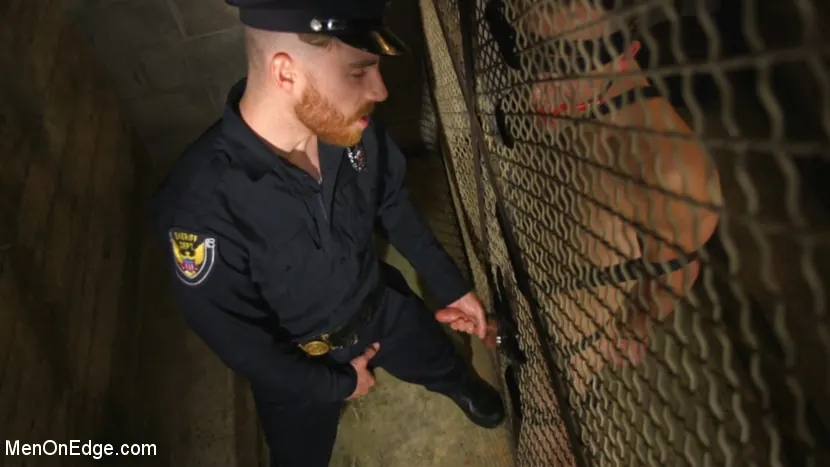 Kink Men 'Officer Keys torments sexy cock convict' starring Max Woods (Photo 14)