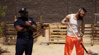 Micah Martinez in 'Good Behavior: Inmate Joseph Ox Submits to Officer Micah Martinez'