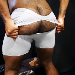 Micah Martinez in 'Kink Men' Micah Martinez: Hairy Muscle Butt Rides Huge Cocks to Please Daddy (Thumbnail 4)