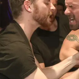 Mitch Vaughn in 'Kink Men' Muscled stud has had enough but the horny crowd says no (Thumbnail 16)