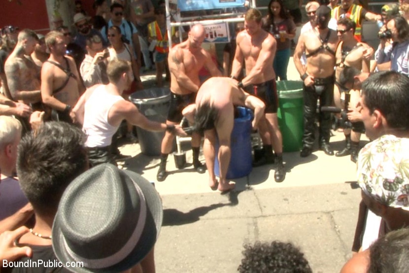 Kink Men 'Publicly humiliated, asshole zapped, and covered in strangers' cum' starring Mitch Vaughn (Photo 7)