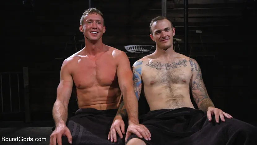 Kink Men 'Captive God Pierce Paris, Bound in Rope Bondage and Fucked by Hot Stud' starring Pierce Paris (Photo 14)