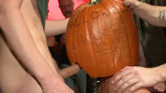 Ray Han in 'HAPPY HALLOWEEN! - Halloween Whore Gang Fucked by the Horny Crowd'