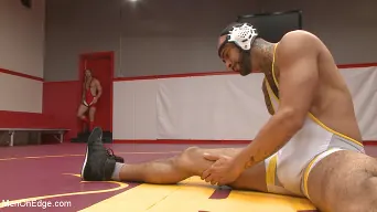 Rikk York in 'gets slammed to the mat and edged'