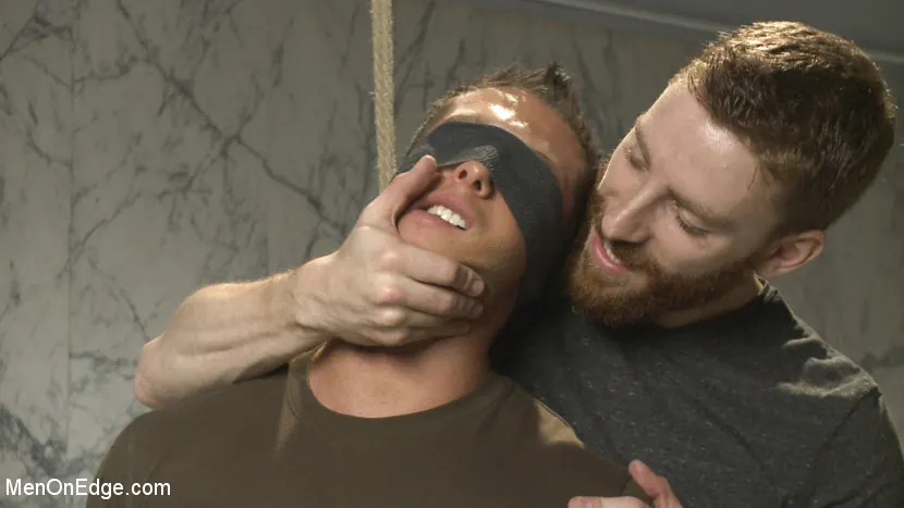 Kink Men 'College jock gets a crash course in edging while bound to the urinals' starring Rod Pederson (Photo 1)