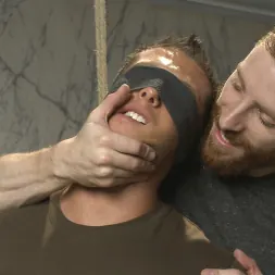 Rod Pederson in 'Kink Men' College jock gets a crash course in edging while bound to the urinals (Thumbnail 1)