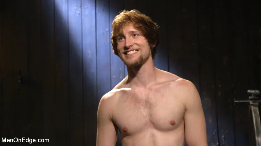 Kink Men 'Metal Rack to Sleep Sack: Captive Boy's Thick Cock Edged Mercilessly' starring Scotty Zee (Photo 7)