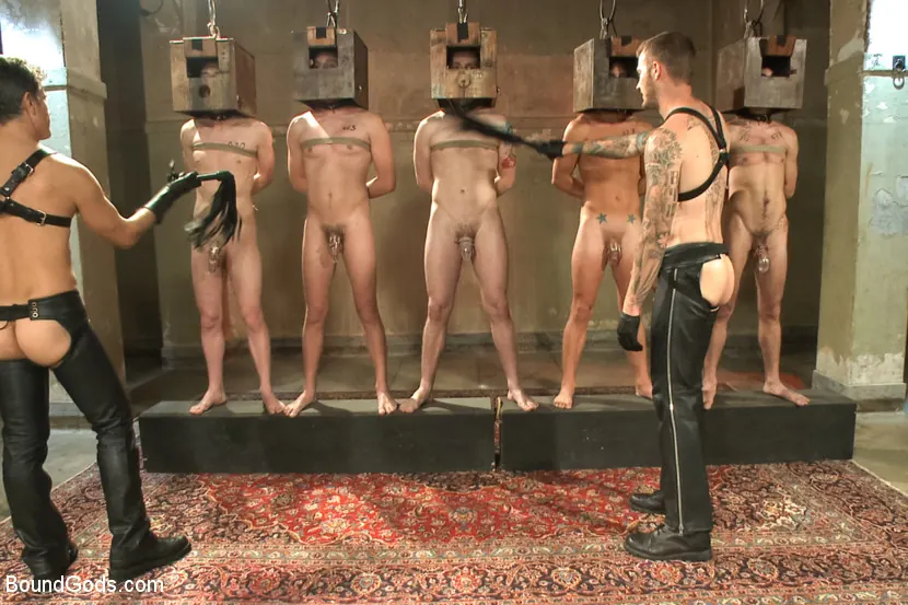 Kink Men 'Bound Gods 5 Year Anniversary Live Show - The Slave Auction - Part One' starring Sebastian Keys (Photo 13)
