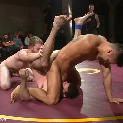 Sebastian Keys in 'Kink Men' Four hot studs fight for the right to fuck in front of a live crowd! (Thumbnail 3)