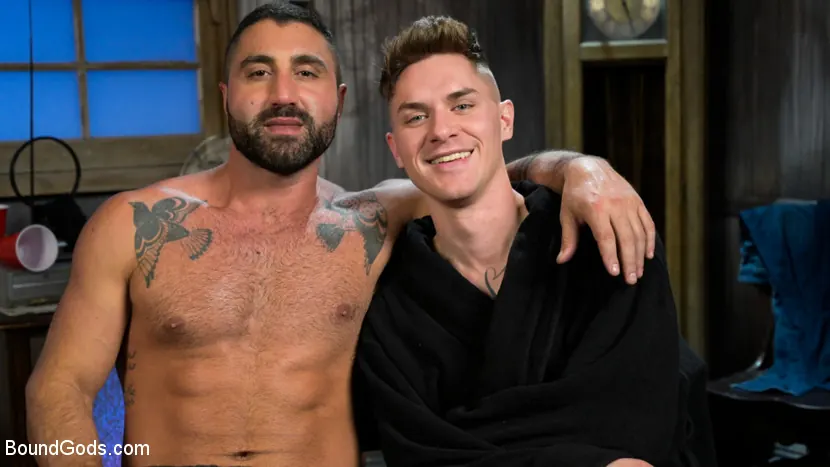 Kink Men 'Bound Initiation: Sharok Breaks in New Fraternity Pledge Zak Bishop' starring Sharok (Photo 18)