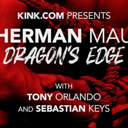 Sherman Maus in 'Kink Men' DRAGON'S EDGE: Newcomer Sherman Maus Gets Balls and Asshole Stretched (Thumbnail 1)