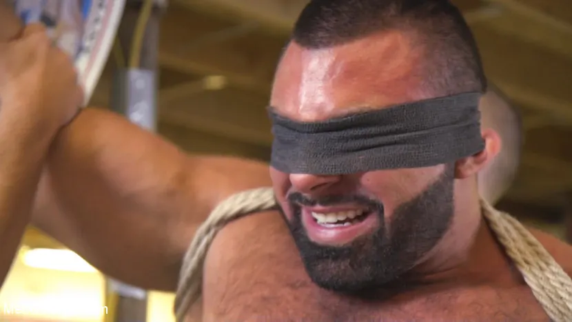Kink Men 'Beefy mechanic taken down and edged against his will' starring Steven Roman (Photo 1)