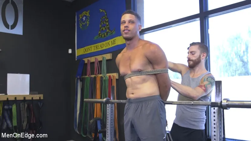 Kink Men 'Tony Shore, Tied Up and Edged at the Gym' starring Tony Shore (Photo 1)