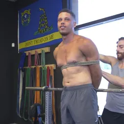 Tony Shore in 'Kink Men' Tony Shore, Tied Up and Edged at the Gym (Thumbnail 1)