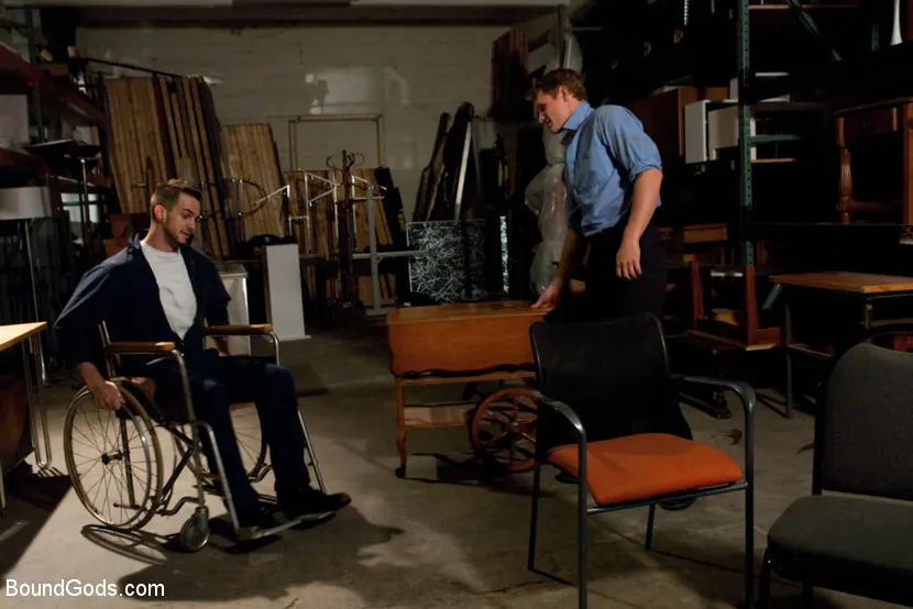 Kink Men 'Phenix Saint gets his ass violated for the first time on Bound Gods.' starring Trent Diesel (Photo 12)