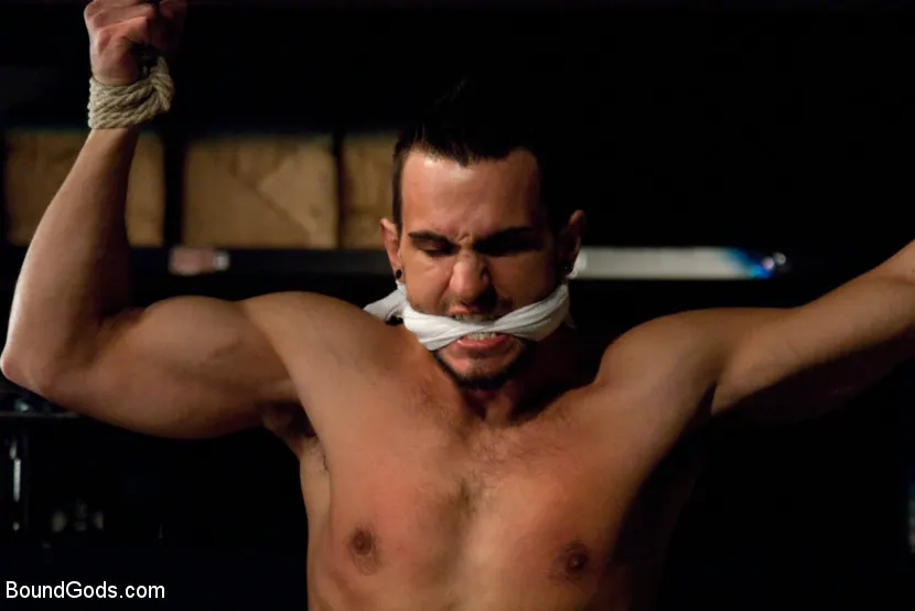 Kink Men 'Phenix Saint gets his ass violated for the first time on Bound Gods.' starring Trent Diesel (Photo 13)