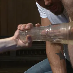 Tryp Bates in 'Kink Men' Ripped stud has his cock relentlessly edged after losing strip poker (Thumbnail 12)