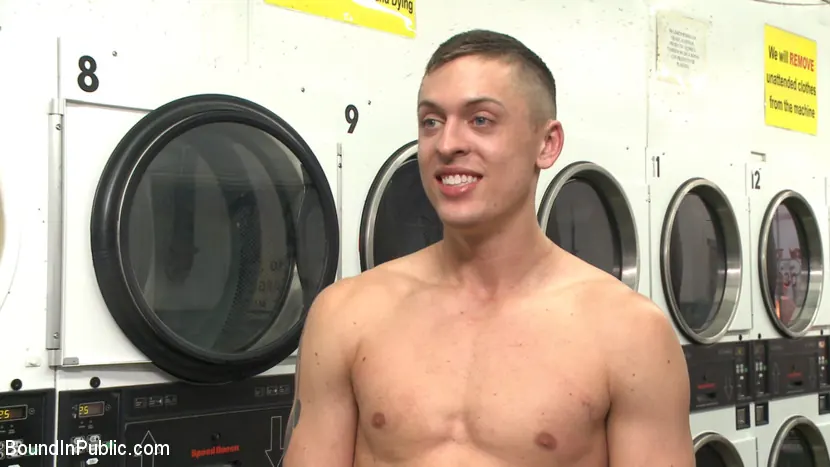 Kink Men 'Edged, tormented and gang fucked in a dirty laundromat' starring Tyler Rush (Photo 1)