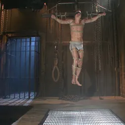 Tyler Rush in 'Kink Men' Party boy wakes up to find himself in a crucified edging (Thumbnail 17)