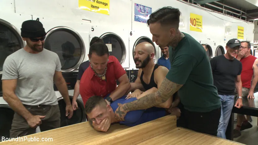 Kink Men 'The Laundromat Spitroast' starring Tyler Rush (Photo 8)