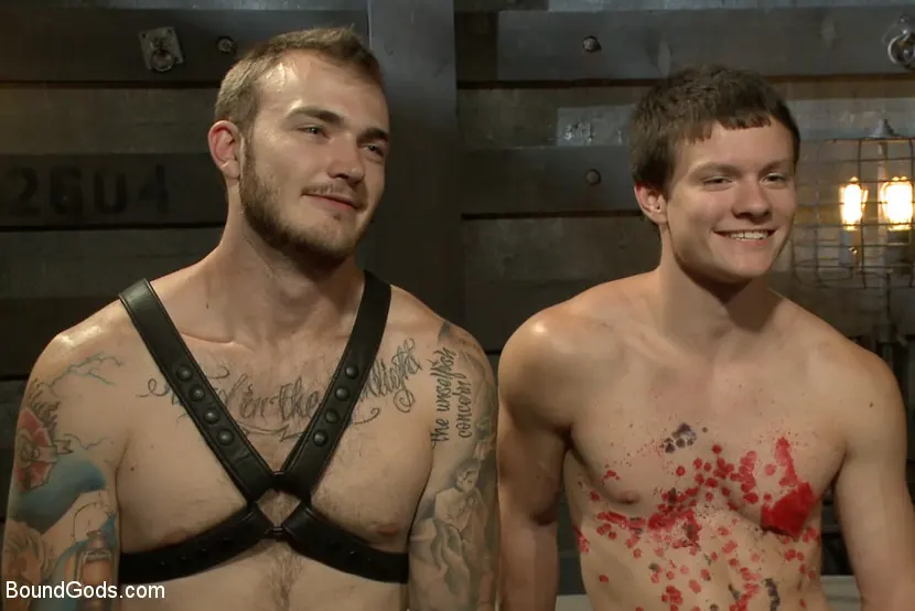 Kink Men 'Caged sex slave endures a beating, hot wax and hard stockade fuck' starring Tyler Sweet (Photo 16)