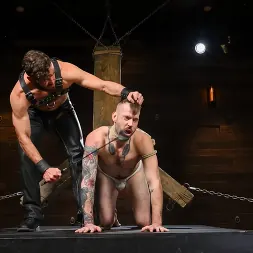 Vander Pulaski in 'Kink Men' TURTLE BOY: Buck Richards is fucked, flogged and bound in a metal cage and renamed Turtle Boy by Vander Pulaski (Thumbnail 3)