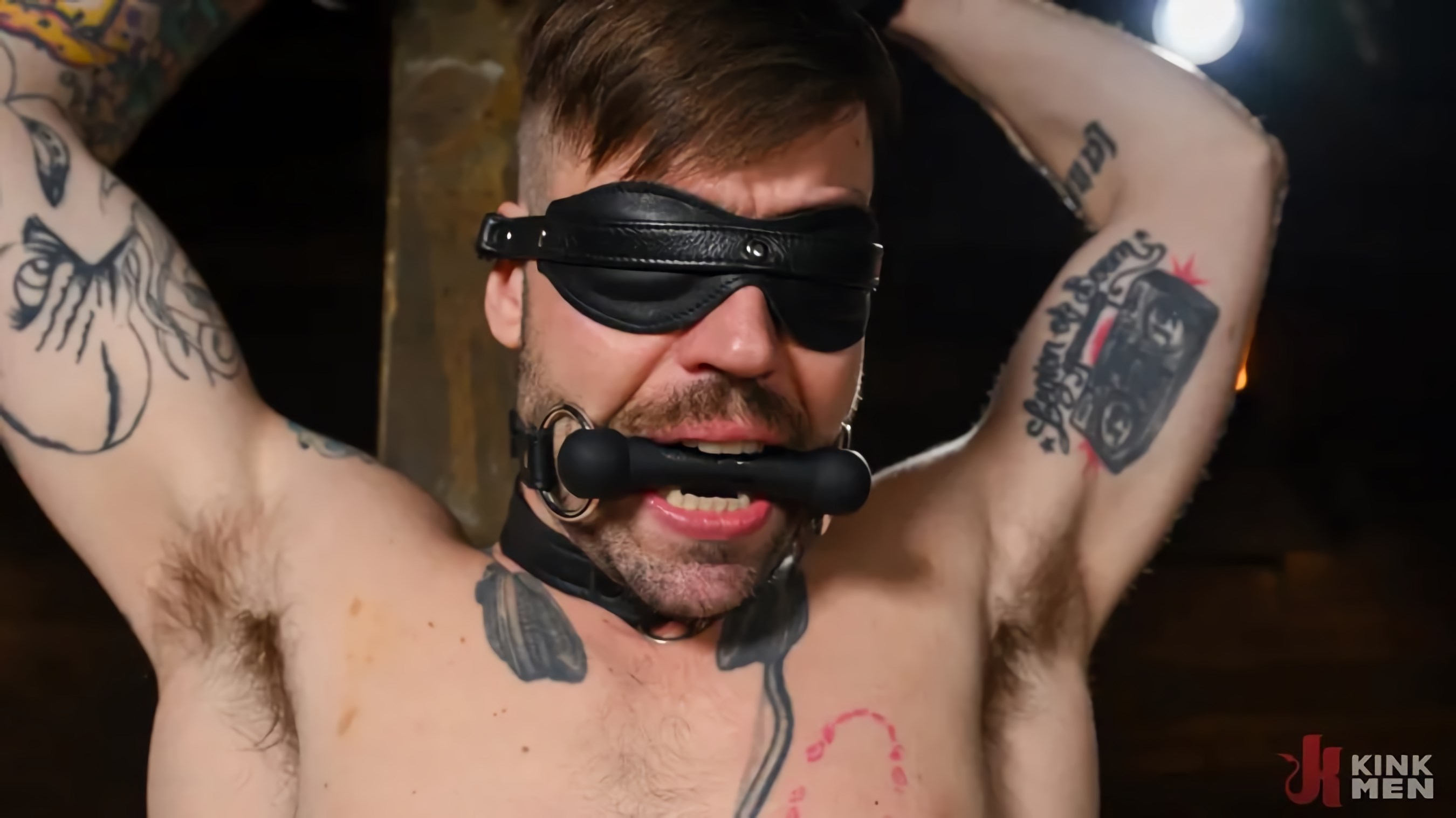 Kink Men 'TURTLE BOY: Buck Richards is fucked, flogged and bound in a metal cage and renamed Turtle Boy by Vander Pulaski' starring Vander Pulaski (Photo 11)