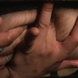 William Crown in 'Kink Men' Gets His Big Hard Dick Choked And Edged (Thumbnail 9)